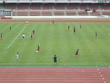 県選抜試合前のアップ