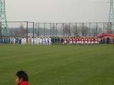 試合前に整列