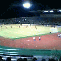 試合前の風景